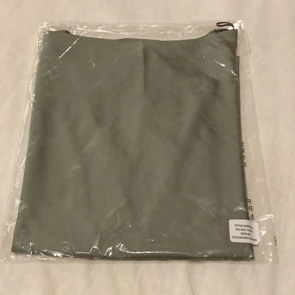 All:Row pistachio green slip skirt - Picture 4 of 14